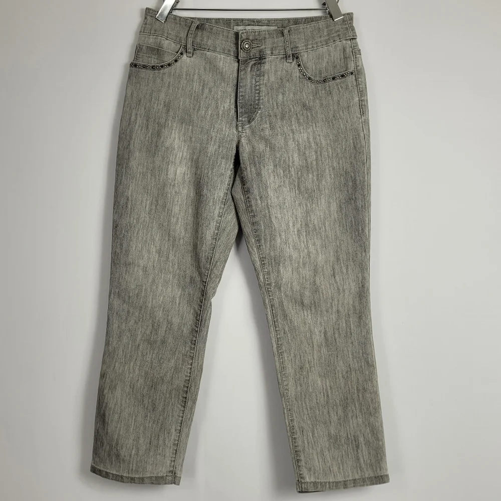 Chico's Gray Ultimate Fit Slim Leg Jeans Size 00 US XS / 2